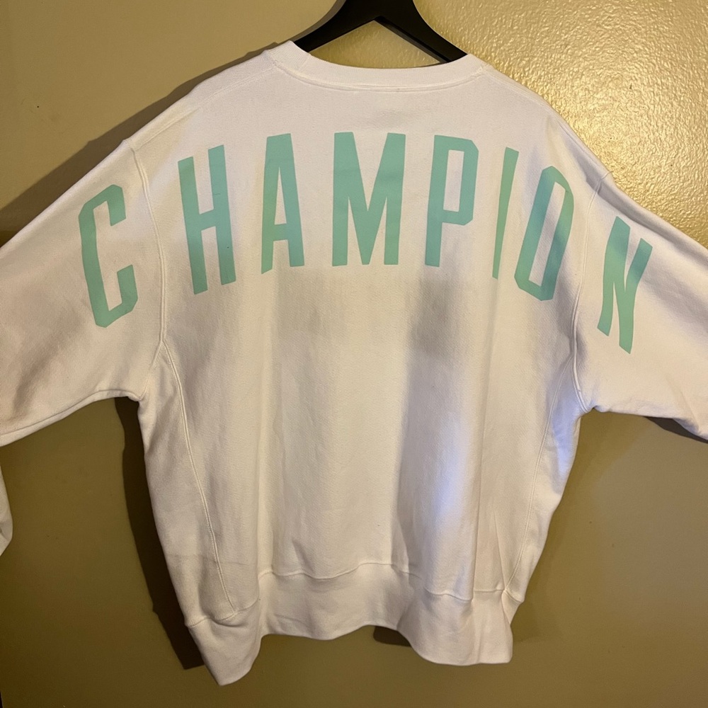 Men’s White Champion Crewneck - Picture 5 of 5